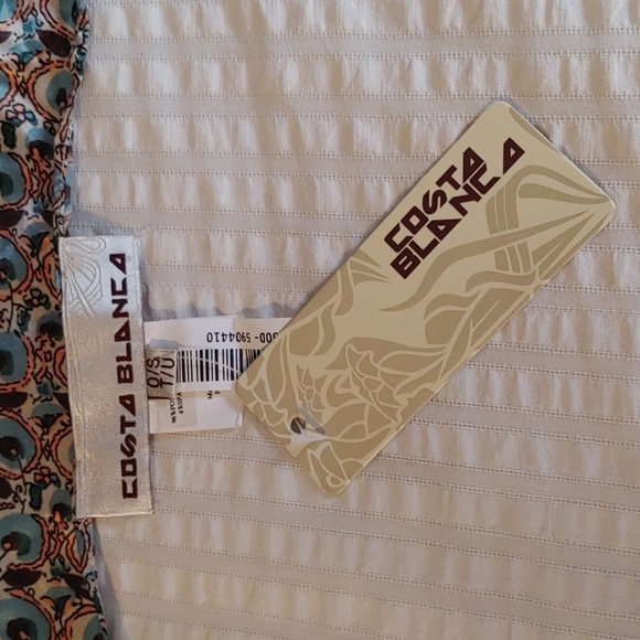 Nwt Beautiful Paisley & Geometric Print Scarf - Picture 6 of 12